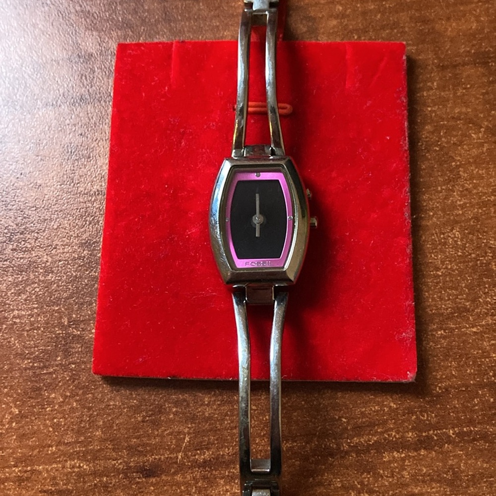 Fossil Pink and Silver Smartwatch